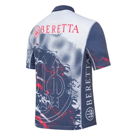 Polo Beretta Rush Trident pour homme en Polartec® Delta™, tissu respirant et léger, idéal pour le tir dynamique et activités sportives en extérieur. Style distinctif avec logo Beretta, coupe droite confortable, et propriétés anti-odeurs et anti-UV.