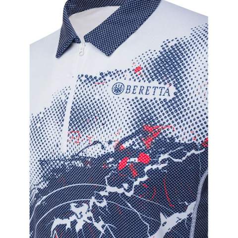 Polo Beretta Rush Trident pour homme en Polartec® Delta™, tissu respirant et léger, idéal pour le tir dynamique et activités sportives en extérieur. Style distinctif avec logo Beretta, coupe droite confortable, et propriétés anti-odeurs et anti-UV.