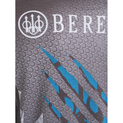 Polo Beretta Rush Scratch homme conçu pour tir dynamique, fabriqué en Polartec Delta, respirant, léger, sèche rapidement, protection UV et anti-odeurs, idéal pour activités intenses