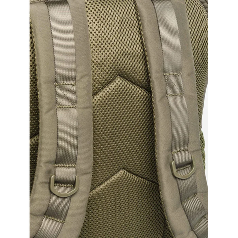 Front view of the Beretta Tactical Flank Backpack showcasing its M.O.L.L.E. system for functional gear arrangement, durable waterproof polyester material, and spacious design perfect for tactical use or daily commutes.