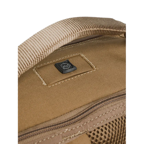 Front view of the Beretta Tactical Flank Backpack showcasing its M.O.L.L.E. system for functional gear arrangement, durable waterproof polyester material, and spacious design perfect for tactical use or daily commutes.