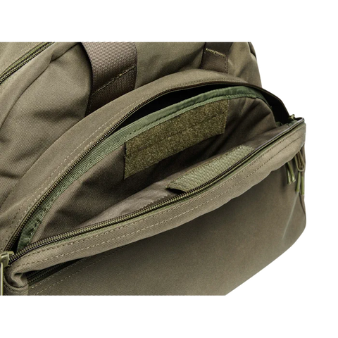 Image du sac de tir Beretta Tactical de 38 litres, conçu pour transporter tout l'équipement nécessaire pour une journée d'entraînement, avec un grand compartiment principal et des poches latérales pour une organisation optimale. Parfait pour les amateurs de tir, ce sac est fabriqué avec un matériau hydrofuge résistant et une glissière YKK pour une durabilité accrue.