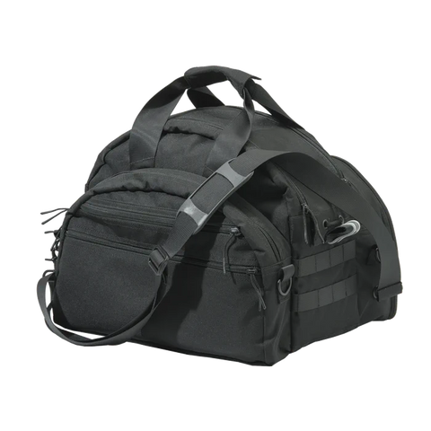 Image du sac de tir Beretta Tactical de 38 litres, conçu pour transporter tout l'équipement nécessaire pour une journée d'entraînement, avec un grand compartiment principal et des poches latérales pour une organisation optimale. Parfait pour les amateurs de tir, ce sac est fabriqué avec un matériau hydrofuge résistant et une glissière YKK pour une durabilité accrue.