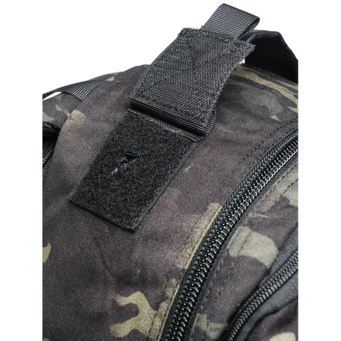 Image of Beretta Tactical Multicam Backpack with 29L capacity featuring M.O.L.L.E. system for outdoor and tactical activities, customizable with velcro patches, designed for durability and organization.