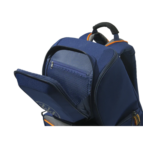 Image of the Beretta Uniform Pro EVO backpack with 20L capacity, designed for shooting sports. Features include water-resistant material, padded shoulder straps, multiple versatile pockets including a preformed one for shooting glasses, ergonomic and compact design perfect for organizing shooting gear while providing durability and comfort.