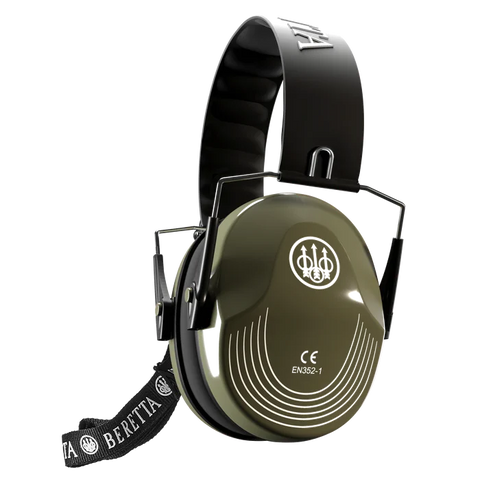 Casque antibruit Beretta Earmuffs protection auditive SNR 25 dB confortable et ergonomique pour sessions de tir produit durable en ABS