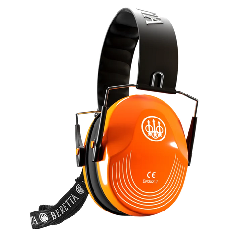 Casque antibruit Beretta Earmuffs protection auditive SNR 25 dB confortable et ergonomique pour sessions de tir produit durable en ABS