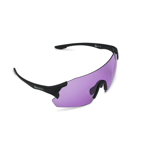 Lunettes Beretta Challenge EVO pour tireurs, protection visuelle optimale, quatre couleurs pour différentes conditions de tir, embout nasal réglable pour confort, amélioration de visibilité de cibles, performance dans faible luminosité, lunettes légères et résistantes en nylon et fibre polyacrylique