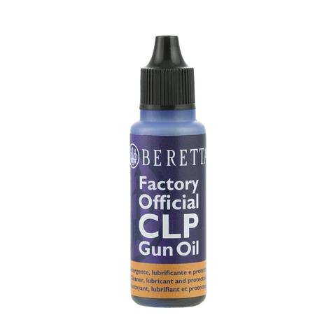 Huile Beretta Factory Official CLP pour nettoyage, lubrification et protection d'armes à feu, huile efficace pour températures extrêmes, utilisée dans la production Beretta