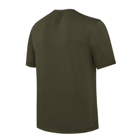 T-shirt Beretta Fir pour homme, idéal pour le tir et les activités en plein air, confectionné en coton doux avec graphismes emblématiques, parfait pour les amateurs de chasse et de nature.