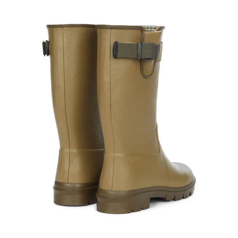 Bottes enfants Le Chameau Petite Vierzon doublées en jersey, fabriquées en caoutchouc naturel Chamolux, offrant confort durable, semelle antidérapante robuste, conçues pour aventures et jeux extérieurs, adaptées à tous types de terrains
