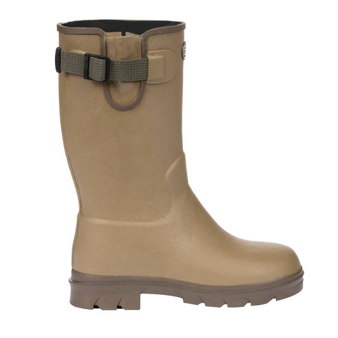 Bottes enfants Le Chameau Petite Vierzon doublées néoprène offrant confort thermique et protection contre les intempéries en caoutchouc Chamolux avec semelle antidérapante pour activités en plein air et terrains boueux