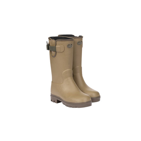 Bottes enfants Le Chameau Petite Vierzon doublées néoprène offrant confort thermique et protection contre les intempéries en caoutchouc Chamolux avec semelle antidérapante pour activités en plein air et terrains boueux
