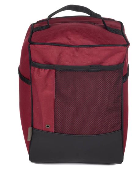 Sac à bottillon beige Le Chameau Iris, élégant et pratique pour transporter et ranger des bottillons, fabriqué en textile avec des renforts en cuir, idéal pour sécuriser vos bottines dans le coffre de votre voiture sans les salir
