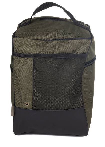 Sac à bottillon beige Le Chameau Iris, élégant et pratique pour transporter et ranger des bottillons, fabriqué en textile avec des renforts en cuir, idéal pour sécuriser vos bottines dans le coffre de votre voiture sans les salir