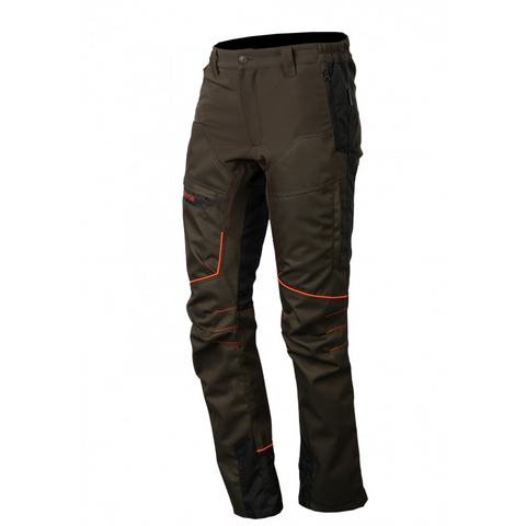 Somlys Kevlar Survivor Pants - durable hunting trousers with Kevlar reinforcement, anti-ronce design, and deperlant properties. Stylish extra slim fit, ensuring comfort and freedom of movement for hunters dealing with dense terrain.