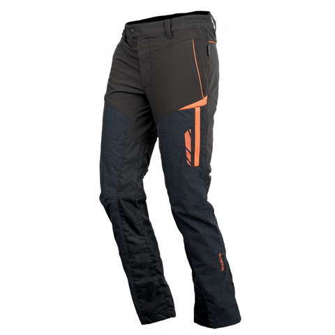 Pantalon souple en stretch avec Cordura Aramide et nylon, imperméable et respirant, idéal pour la randonnée et activités en plein air, avec poches zippées, couleur uniforme