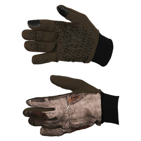 "Gants Somlys camo forest 822, parfaits pour la chasse et les activités en milieu forestier."