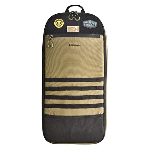 Sac à dos Bergara BA13 Premium Take Down avec système MOLLE et caractéristiques de ventilation, idéal pour la chasse et les activités en plein air, offrant un confort de port supérieur et une organisation optimale avec des poches multiples et sangles de fixation.
