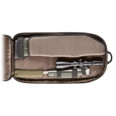 Sac à dos Bergara BA13 Premium Take Down avec système MOLLE et caractéristiques de ventilation, idéal pour la chasse et les activités en plein air, offrant un confort de port supérieur et une organisation optimale avec des poches multiples et sangles de fixation.