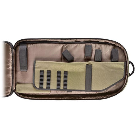 Sac à dos Bergara BA13 Premium Take Down avec système MOLLE et caractéristiques de ventilation, idéal pour la chasse et les activités en plein air, offrant un confort de port supérieur et une organisation optimale avec des poches multiples et sangles de fixation.