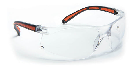 Lunettes de protection Singer Safety Transparentes, ergonomiques, légères, offrant une vision claire et une protection contre les débris, idéale pour les chantiers, laboratoires et ateliers.