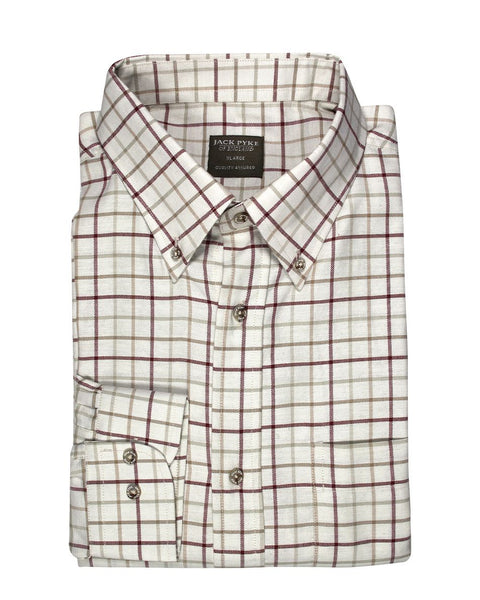 Chemise Jack Pyke Chasse Carreaux Bordeaux