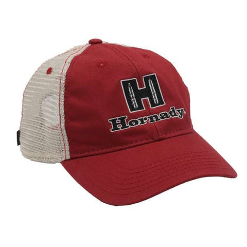 Casquette rouge et blanche Hornady