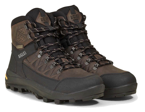 Bottillon Aigle Letrak SU GTX en cuir haute performance avec technologie GORE-TEX pour une imperméabilité et durabilité ultime, idéal pour randonnée et usage quotidien, style élégant et robuste