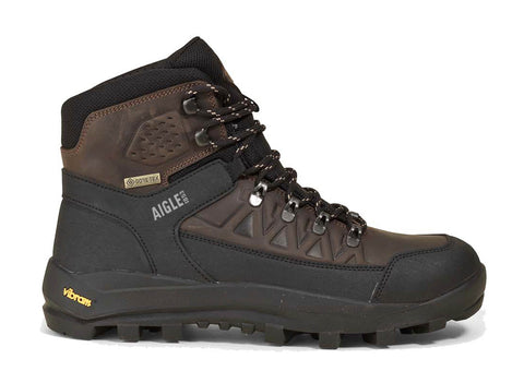Bottillon Aigle Letrak SU GTX en cuir haute performance avec technologie GORE-TEX pour une imperméabilité et durabilité ultime, idéal pour randonnée et usage quotidien, style élégant et robuste