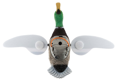 Enhance your duck hunting experience with the Europ-Arm Electronic Duck Decoy featuring rotating wings, designed to mimic lifelike duck motion to attract wild ducks effectively, made from durable weather-resistant materials, easy to assemble for a realistic hunting setup.
