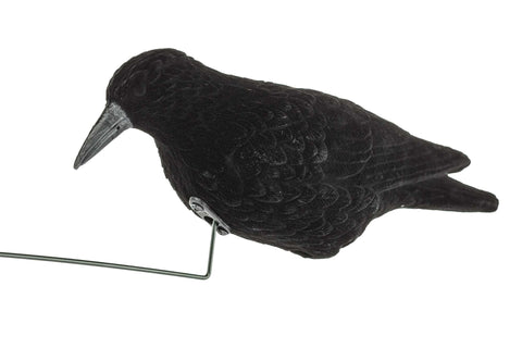 Manège à corbeaux électrique Europ-Arm en fonctionnement, dispositif rotatif pour chasseurs, attirant efficacement les corbeaux grâce à son design réaliste et son fonctionnement électrique fiable.