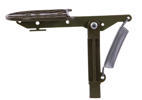 Support bascule Europ-Arm pour appelant sans pied facilitant un mouvement réaliste et dynamique, indispensable pour la chasse, adaptable à divers appelants pour un attrait maximal du gibier.