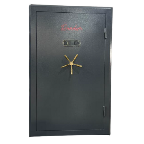 Coffre-fort Maximus 2025 pour armes avec design ergonomique, capacité de stockage de 20 armes, structure en acier robuste et système de verrouillage à 6 cylindres pour sécurité renforcée. Équipé d'un digicode moderne à empreinte digitale, pré-perçages pour fixation, revêtement époxy thermique et poignée ergonomique à cinq branches, idéal pour stockage sécurisé dans n'importe quelle maison ou entreprise.