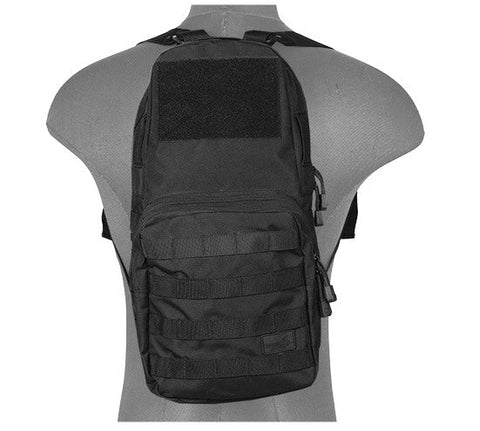 Nylon 1000D hydrobag backpack with adjustable straps, molle compatibility, and double zippers for outdoor adventures, available in multiple colors