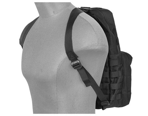 Nylon 1000D hydrobag backpack with adjustable straps, molle compatibility, and double zippers for outdoor adventures, available in multiple colors