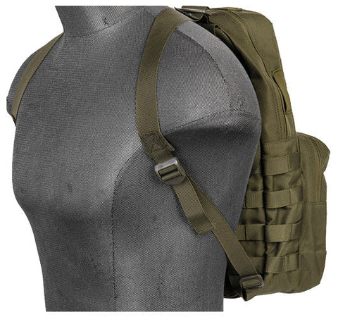 Nylon 1000D hydrobag backpack with adjustable straps, molle compatibility, and double zippers for outdoor adventures, available in multiple colors