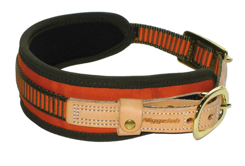 Collier NIGGELOH Chien de Sang Orange Fluo