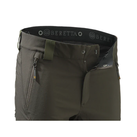 Pantalon Beretta Bymark pour homme, idéal pour la chasse et les activités de plein air, offrant confort, élasticité et résistance avec ceinture élastique et design ergonomique pour une liberté de mouvement optimale