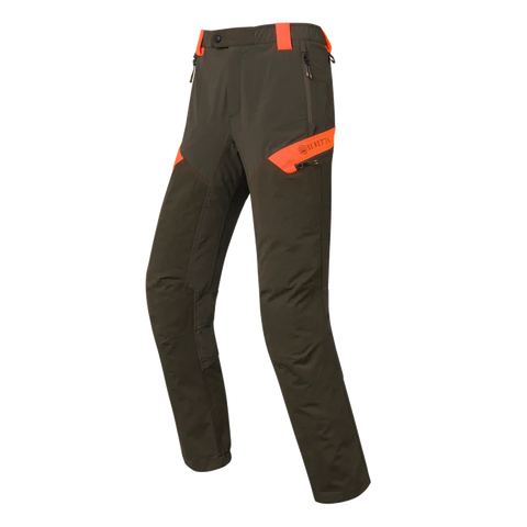 Pantalon de chasse Beretta Boondock robuste et léger, idéal pour les environnements denses et épineux, offrant résistance et liberté de mouvement optimale pour les activités de plein air et la chasse.