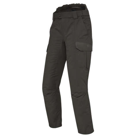 pantalon Beretta Tosark pour homme, conçu pour chasseurs, imperméable et respirant, fabriqué en microfibre douce et silencieuse, avec inserts élastiques pour liberté de mouvement, membrane BWB EVO pour protection contre l'eau et respirabilité, revêtement DWR pour résistance aux intempéries