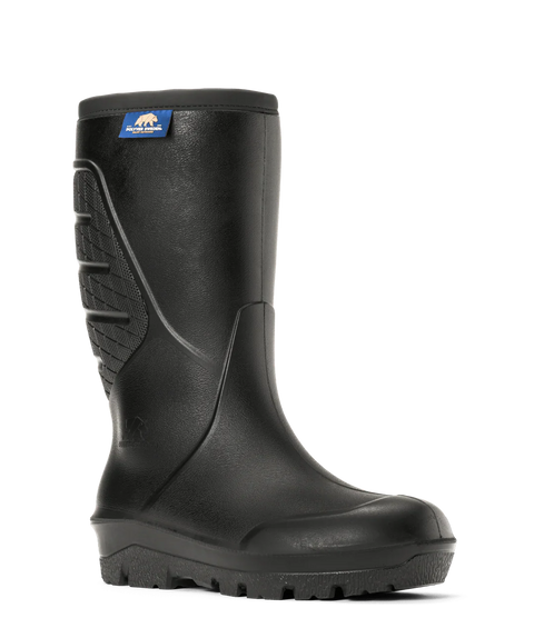 Bottes suédoises Polyver, légères et flexibles, offrant une protection exceptionnelle contre le froid extrême de -40°C, avec semelle antidérapante haute adhérence, doublure acrylique pour plus de chaleur, et fabriquées en 100% polyuréthane durable. Idéales pour conditions extrêmes et sécurité SRC.