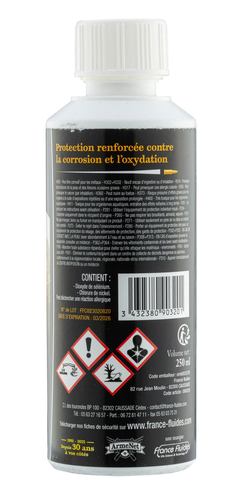 Application facile et rapide du Bronzage à Froid Armenet pour une finition professionnelle et durable sur des objets métalliques de 250ml, sans nécessiter de chaleur, idéal pour la restauration et la protection contre la corrosion sur armes, outils et autres surfaces métalliques.