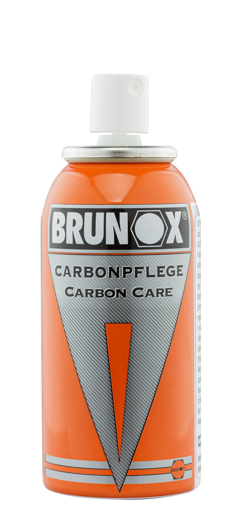 Nettoyant Carbone Brunox CarbonPfledge pour surfaces en carbone, idéal pour nettoyer et protéger des cadres de vélos, pièces de voiture et équipements sportifs et industriels, avec une formule non corrosive offrant longue durée et éclat exceptionnel.