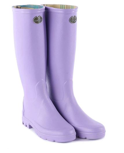 Bottes Le Chameau Iris - Doublées Jersey fabriquées à la main, légères et colorées, étanches et confortables avec doublure séchage rapide, parfaites pour le jardinage, la marche et les activités extérieures sous toutes conditions météorologiques, en caoutchouc durable Chamolux inspirées par la nature