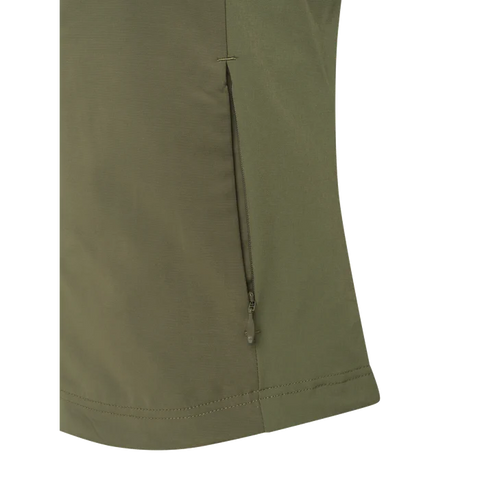 Gilet pour femme Beretta Gravité Windblock, parfait pour une utilisation en extérieur, offrant une protection coupe-vent exceptionnelle, avec une construction ergonomique et un tissu durable traité DWR pour résister aux intempéries, doté d'empiècements élastiques aux hanches pour un confort optimal et une grande ouverture d'aération pour une respirabilité maximale.