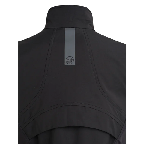 Gilet pour femme Beretta Gravité Windblock, parfait pour une utilisation en extérieur, offrant une protection coupe-vent exceptionnelle, avec une construction ergonomique et un tissu durable traité DWR pour résister aux intempéries, doté d'empiècements élastiques aux hanches pour un confort optimal et une grande ouverture d'aération pour une respirabilité maximale.