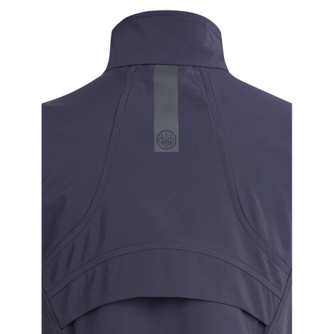 Gilet pour femme Beretta Gravité Windblock, parfait pour une utilisation en extérieur, offrant une protection coupe-vent exceptionnelle, avec une construction ergonomique et un tissu durable traité DWR pour résister aux intempéries, doté d'empiècements élastiques aux hanches pour un confort optimal et une grande ouverture d'aération pour une respirabilité maximale.