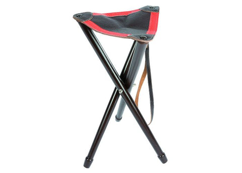 Trépied Januel en bois avec assise en cuir et bande fluo de 65 cm pour photographie précise et stylée, stable avec capacité de charge jusqu'à 5 kg, idéal pour séances photo dynamiques avec design moderne et compact, sécurité augmentée grâce à la bande fluo