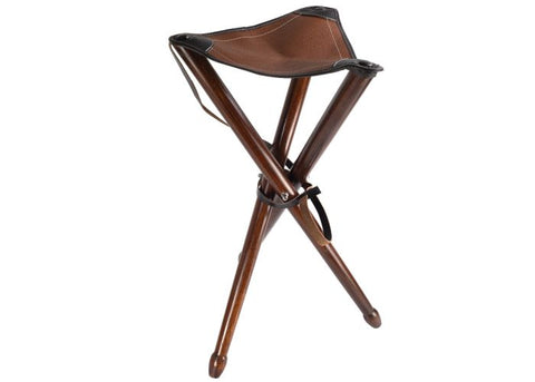 Trépied Januel avec dessus en cuir bicolore de 65 cm - Support élégant et stable pour appareils photo, combinant design et fonctionnalité pour une expérience photographique raffinée